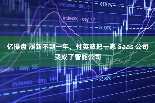 亿操盘 履新不到一年，付英波把一家 Saas 公司变成了智能公司