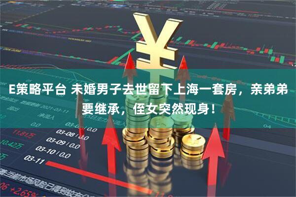 E策略平台 未婚男子去世留下上海一套房，亲弟弟要继承，侄女突然现身！